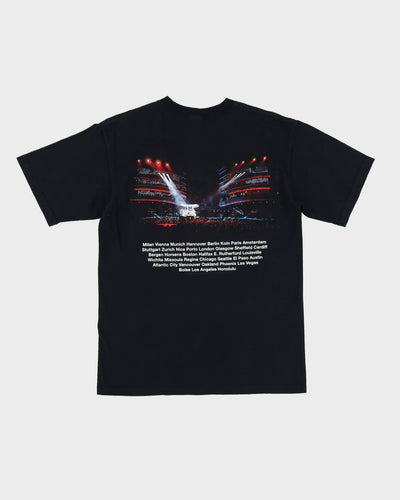 2005-07 The Rolling Stones A Bigger Bang Tour Black Graphic Band T Shirt - M