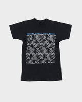 1989 The Rolling Stones Steel Wheels Tour Black Graphic Band T Shirt - S / M