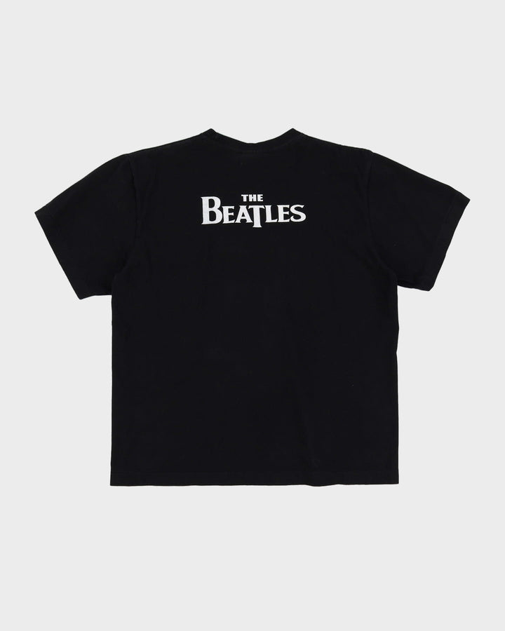90s The Beatles Abbey Road Single Stitch Black Graphic Band T Shirt - L