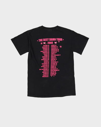 Avril Lavigne The Best Damn Tour Black Graphic Band T Shirt - S