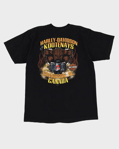 Harley Davidson Cranbrook Canada Black Graphic T Shirt - XXL