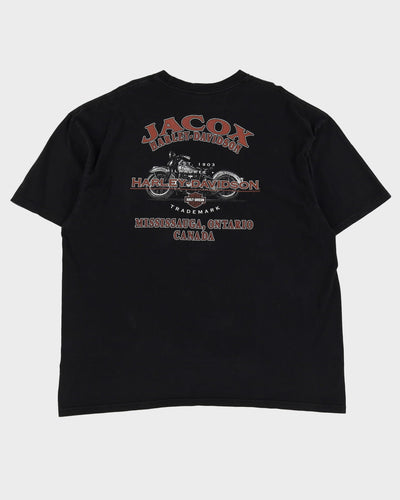 Harley Davidson Mississauga Canada Black Graphic T Shirt - XXL