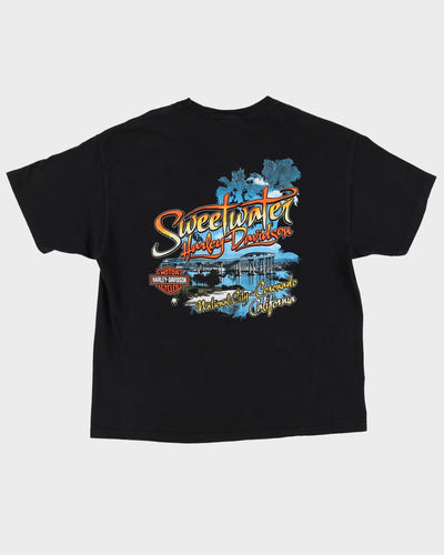 Harley Davidson Ride Free Ride Hard Ride Often Black Graphic T Shirt - XL