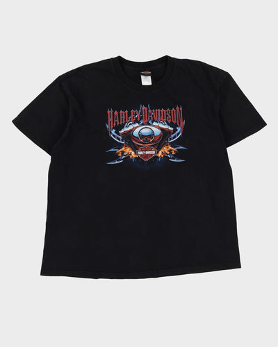 Harley Davidson Thunder Bay Black Graphic T Shirt - XXL