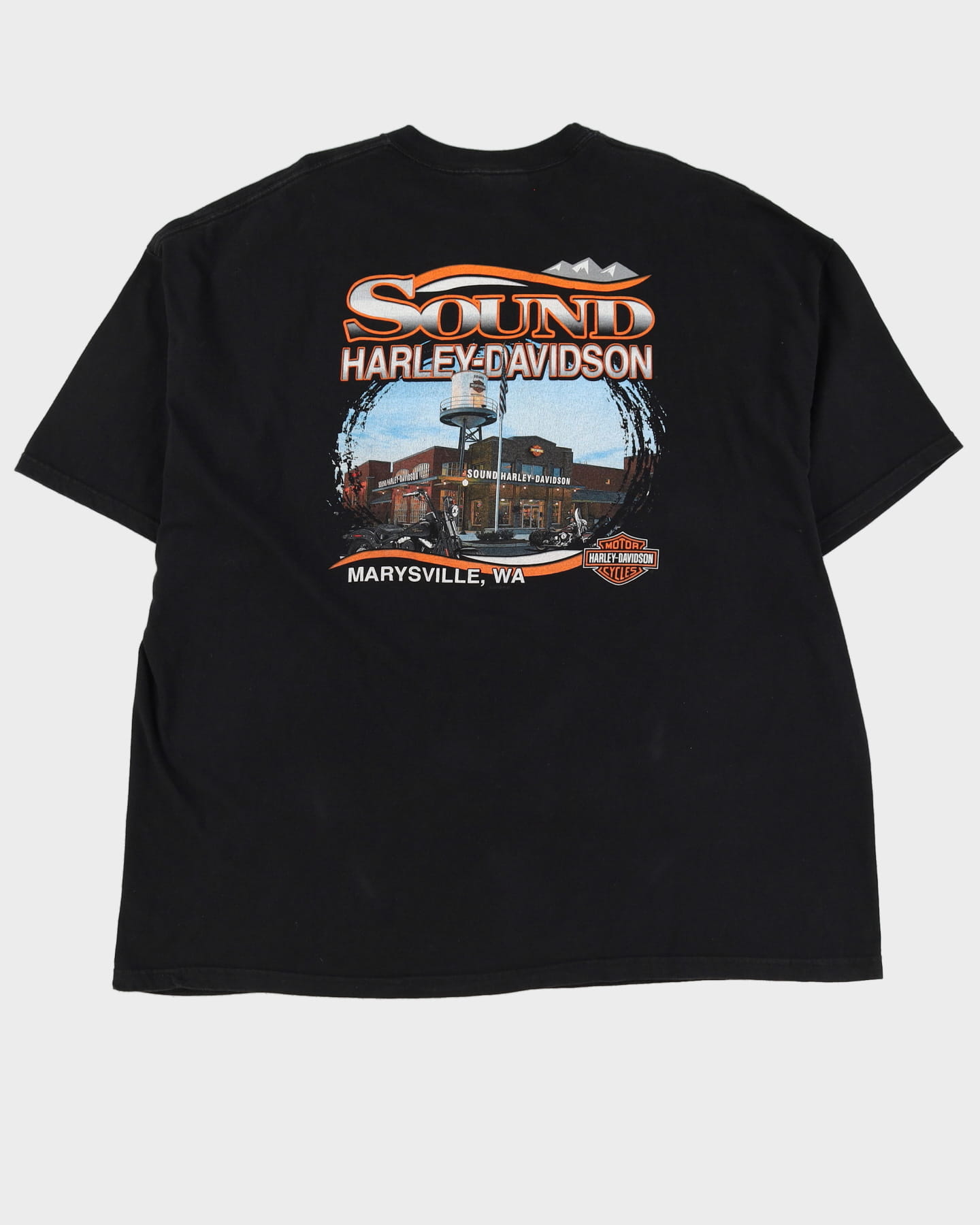 Harley Davidson The Baddest Of The Bay Black Graphic T Shirt - 4XL
