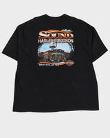 Harley Davidson The Baddest Of The Bay Black Graphic T Shirt - 4XL