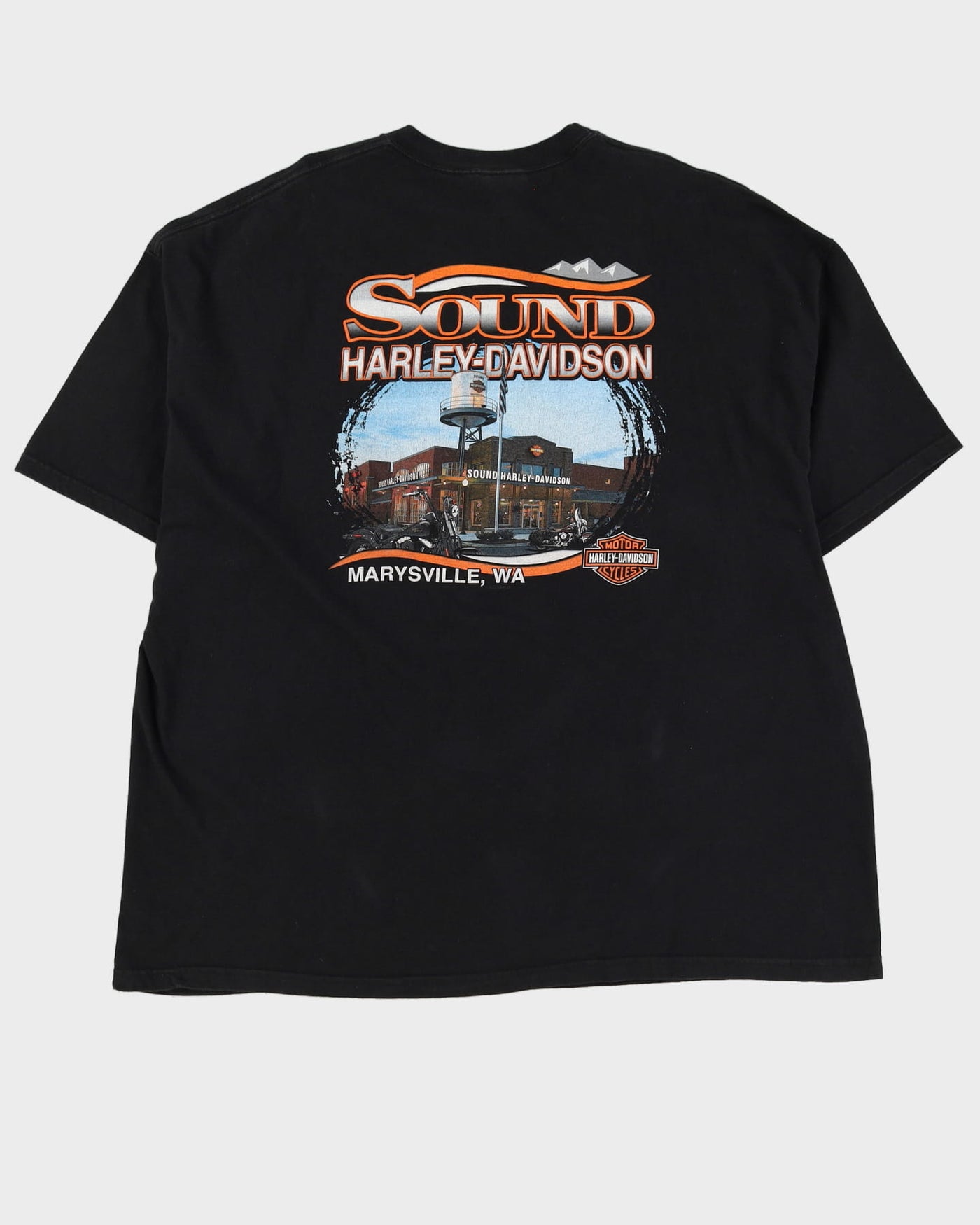 Harley Davidson The Baddest Of The Bay Black Graphic T Shirt - 4XL