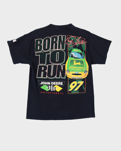 1998 Nascar Chad Little Big Print Black Graphic T Shirt - L