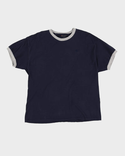 Champion Navy Ringer T Shirt - XL