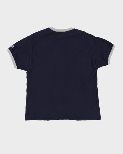 Champion Navy Ringer T Shirt - XL