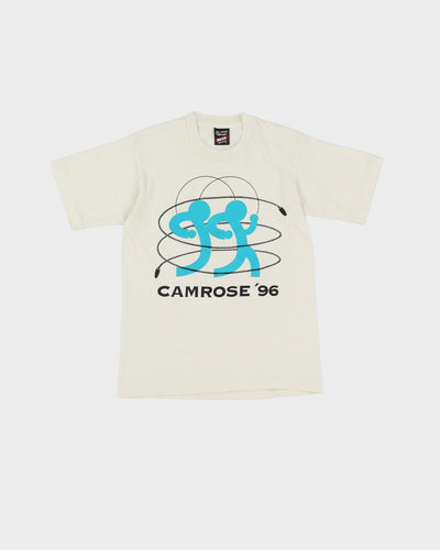 1996 Camrose Skipping White Screen Stars T Shirt - XS
