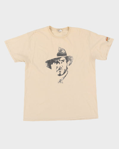 Indiana Jones And The Adventures Of Archaeology Exhibition Beige Graphic T-Shirt - XL