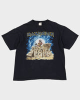 Iron Maiden 2008 Somewhere Back In Time Tour Black Graphic Band T-Shirt - XL