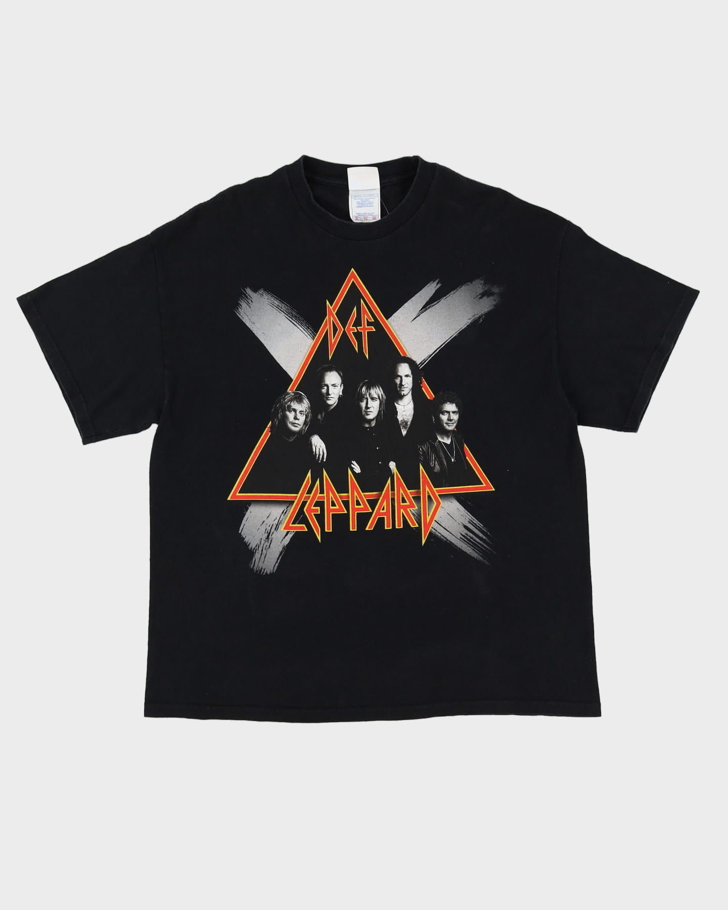 Def Leppard 2003 Tour Black Graphic Band T-Shirt - XL