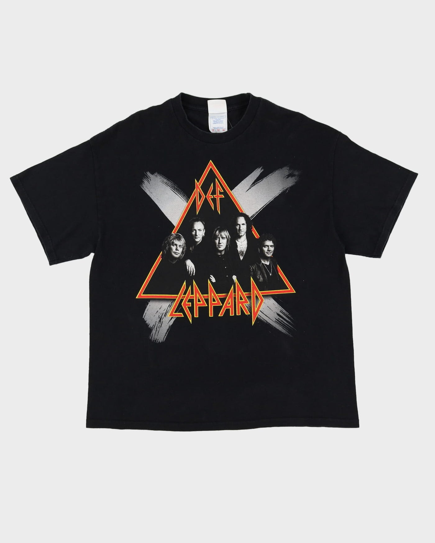 Def Leppard 2003 Tour Black Graphic Band T-Shirt - XL