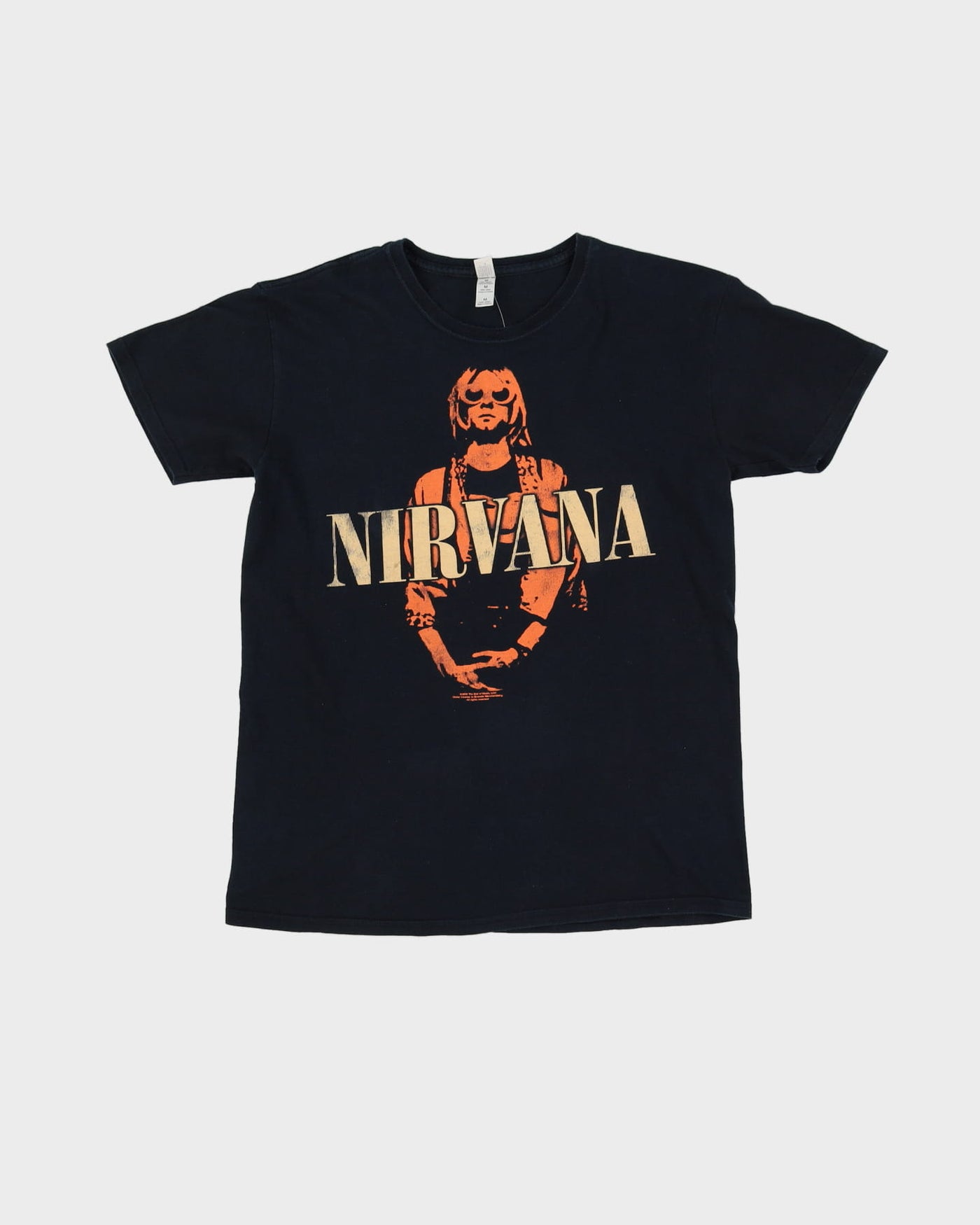 2009 Nirvana Kurt Cobain Black Band T-Shirt - M