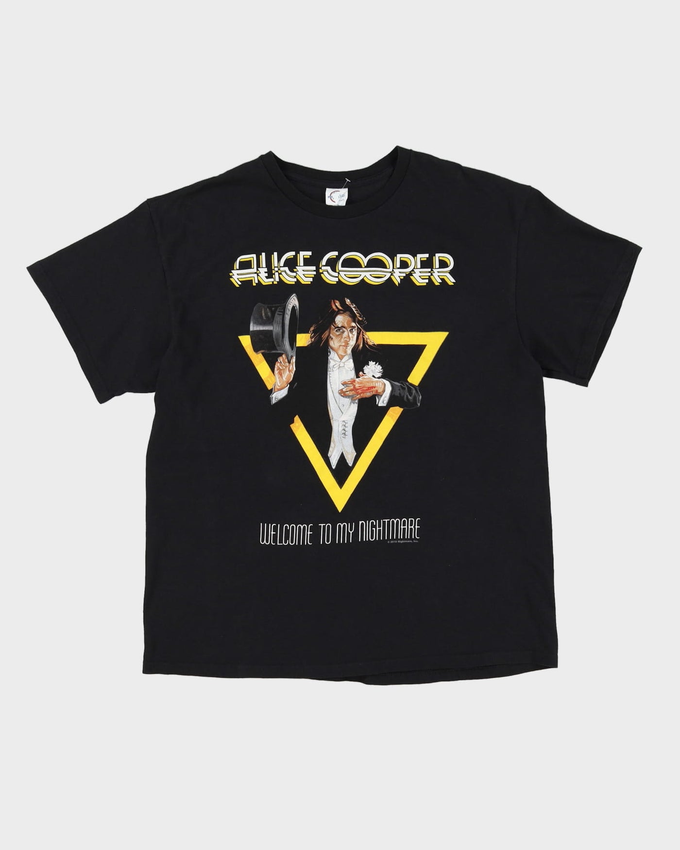 2010 Alice Cooper Welcome To My Nightmare Graphic Black Band T-Shirt - XL
