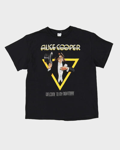 2010 Alice Cooper Welcome To My Nightmare Graphic Black Band T-Shirt - XL