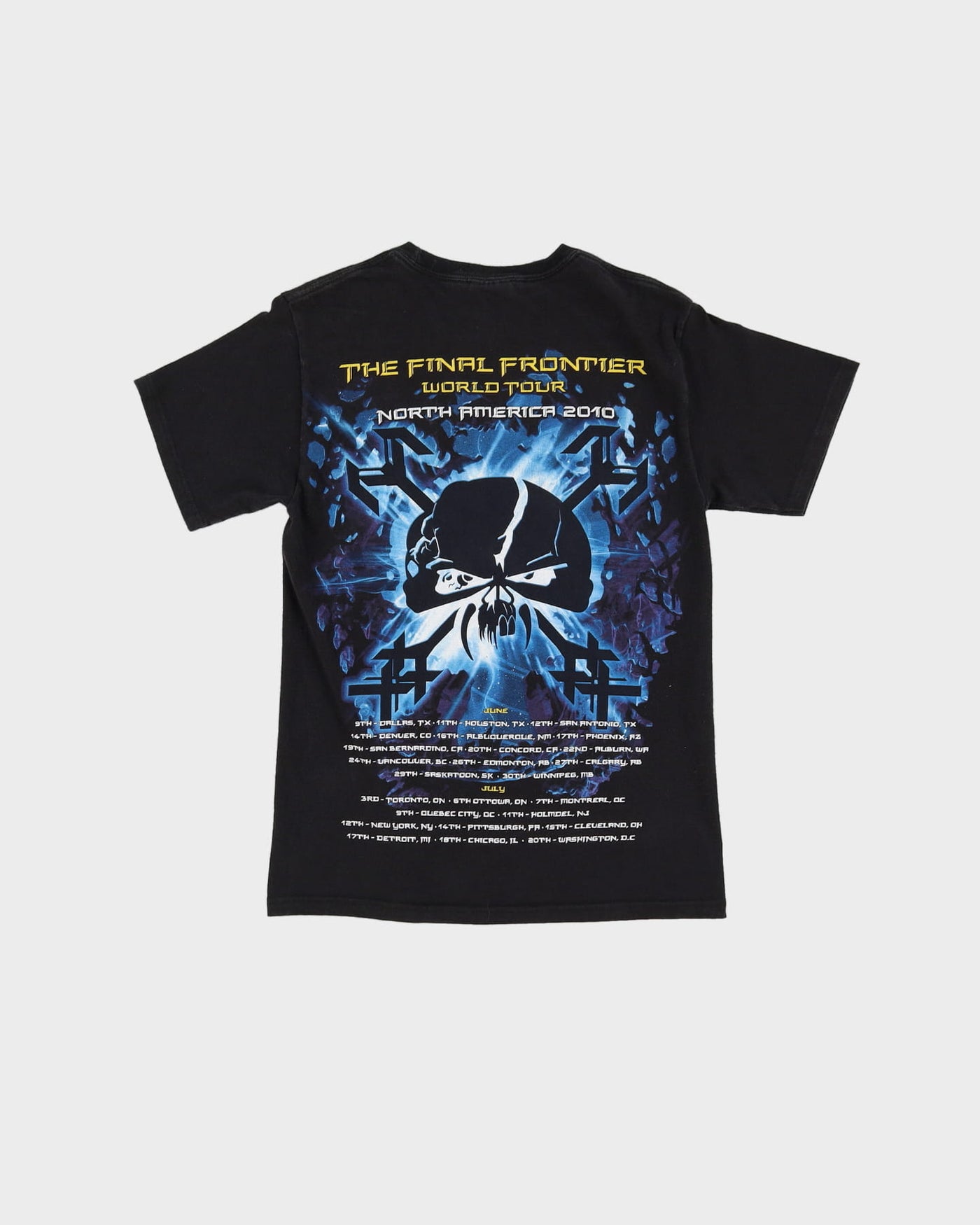 2010 Iron Maiden The Final Frontier Tour Graphic Band T-Shirt - S