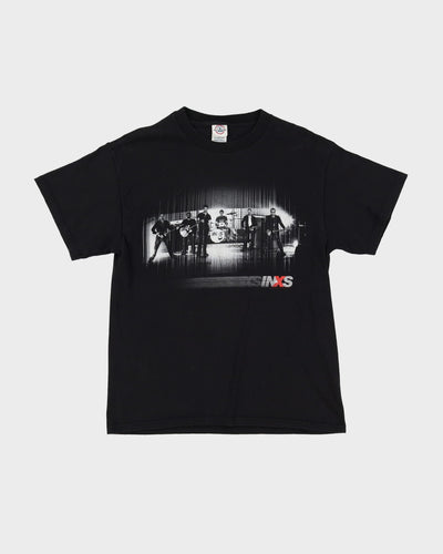 00s INXS Black Graphic Band T-Shirt - M
