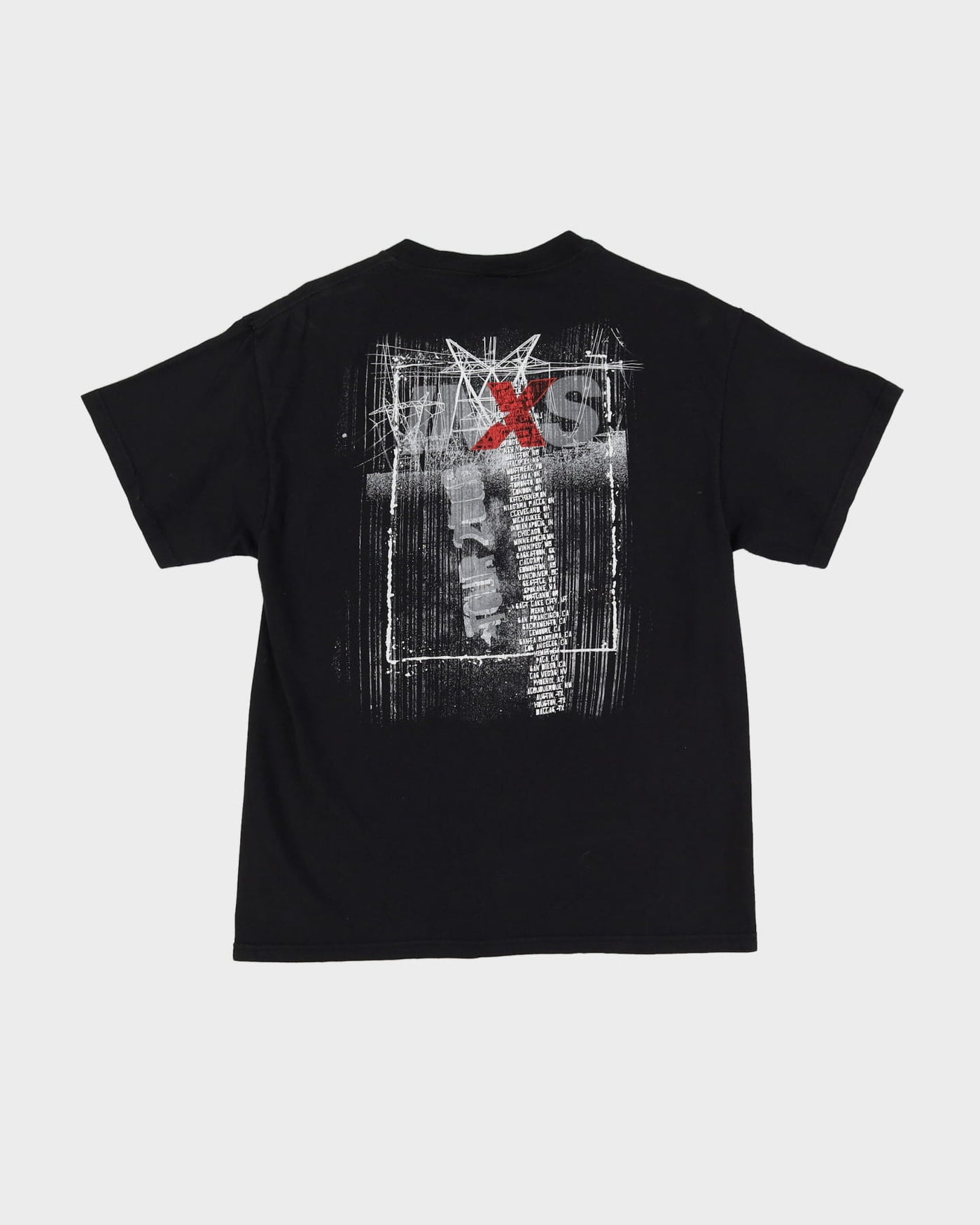 00s INXS Black Graphic Band T-Shirt - M