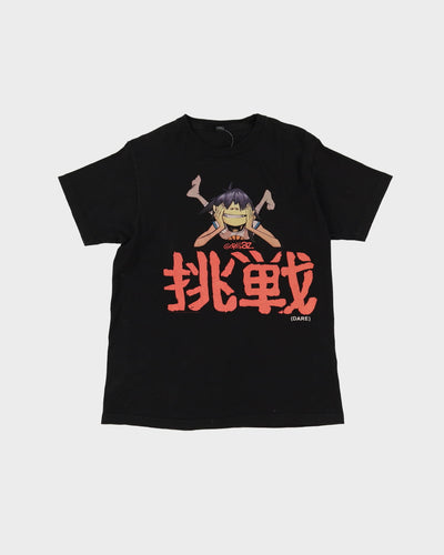 2014 Gorillaz Noodle Dare Graphic Black Band T-Shirt - M