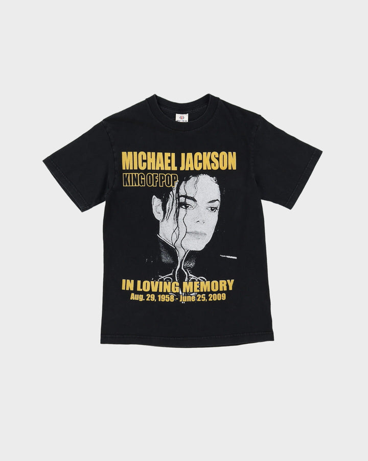 2009 'In Loving Memory' Michael Jackson Black Band T-Shirt - XS