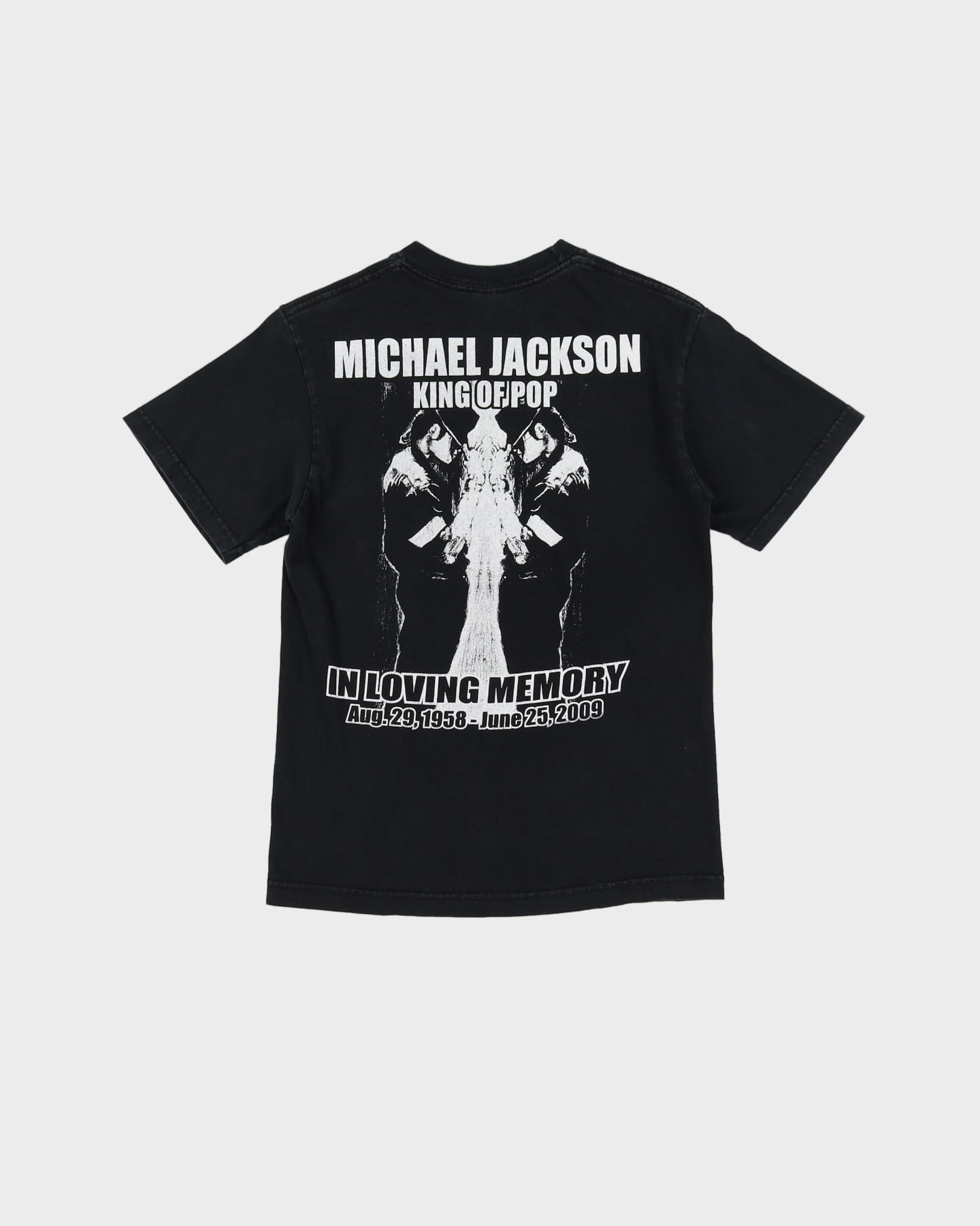 2009 'In Loving Memory' Michael Jackson Black Band T-Shirt - XS