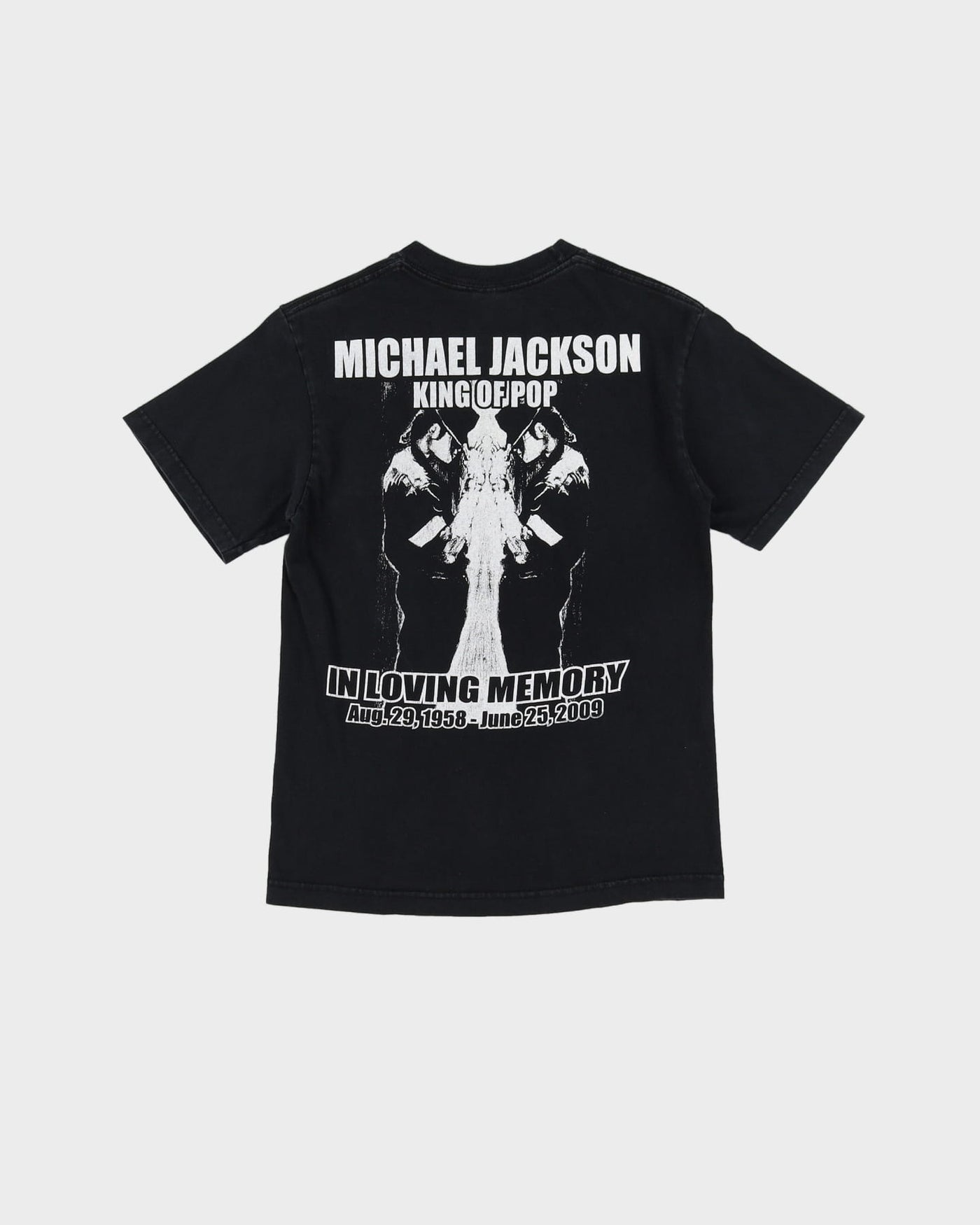 2009 'In Loving Memory' Michael Jackson Black Band T-Shirt - XS