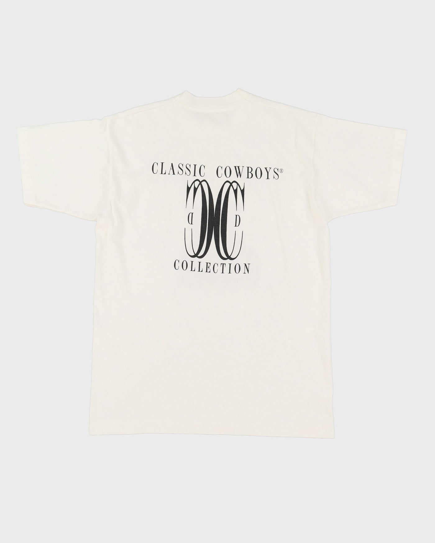 90s John Lennon Classic Cowboys White Single Stitch Graphic Band T-Shirt - L