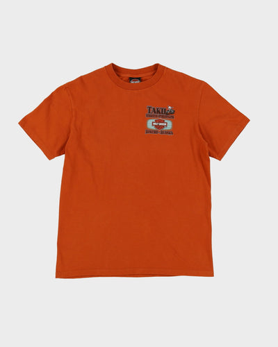 Harley Davidson Alaska Orange Graphic Band T-Shirt - M / L