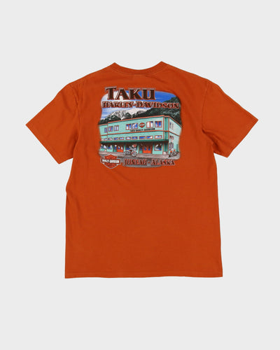 Harley Davidson Alaska Orange Graphic Band T-Shirt - M / L