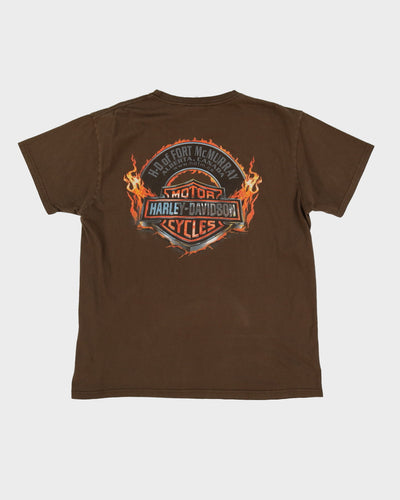 2013 Harley Davidson Brown Skull Graphic T-Shirt - XL