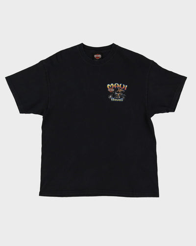 Harley Davidson Black Hawaii Graphic T-Shirt - L / XL