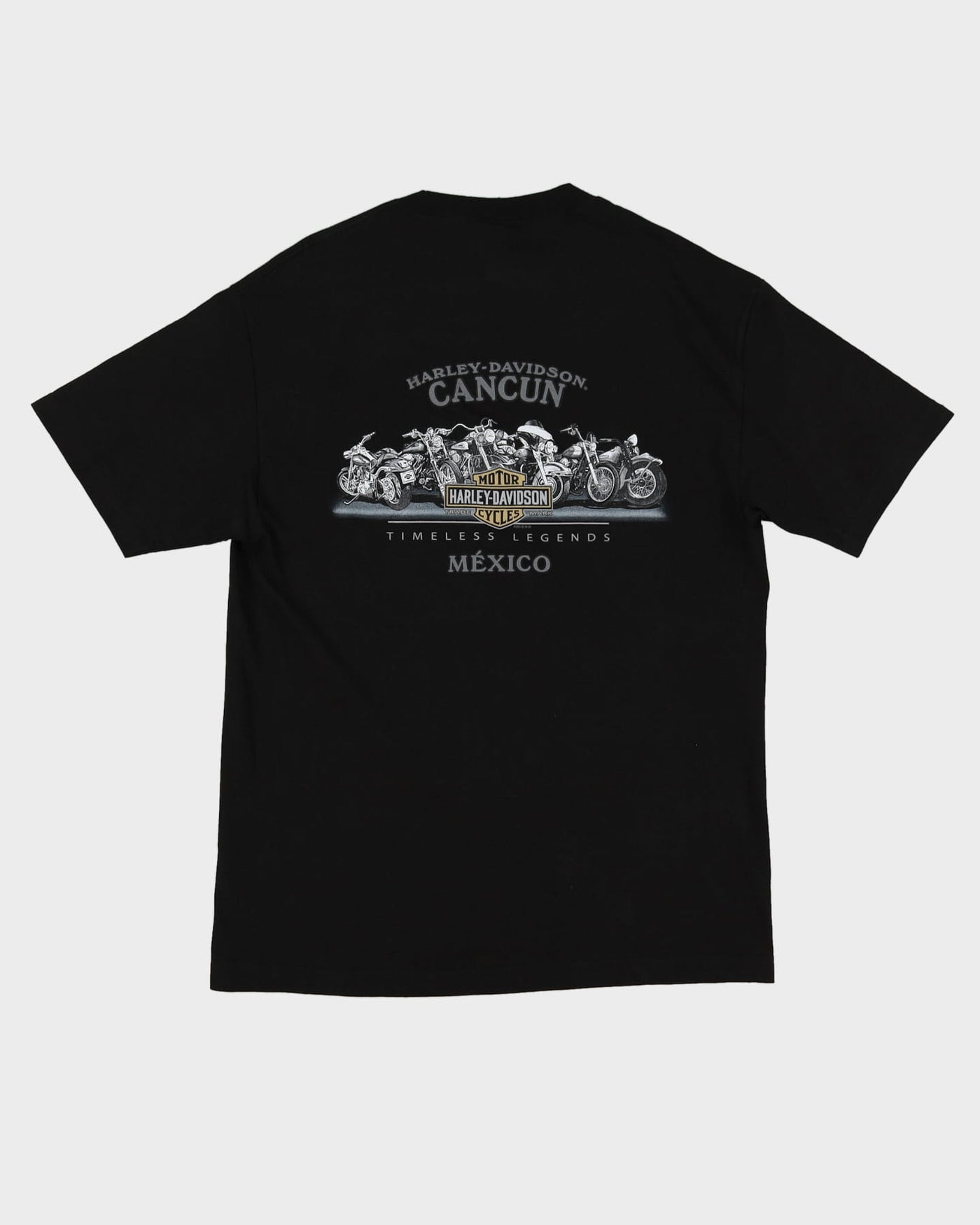 2016 Harley Davidson Black Cancun Timeless Legends Graphic T-Shirt - L