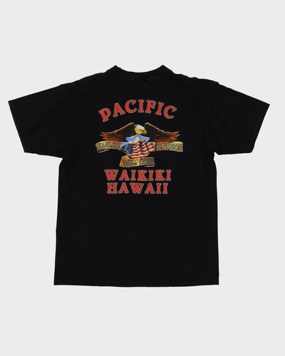 1998 Harley Davidson Black Flying Eagle Graphic T-Shirt - L