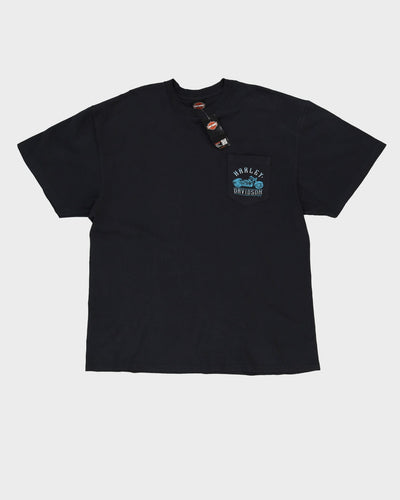 New With Tags 2019 Harley Davidson Black Graphic Pocket T-Shirt - XXL