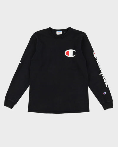 Champion Black Long Sleeve T-Shirt - M