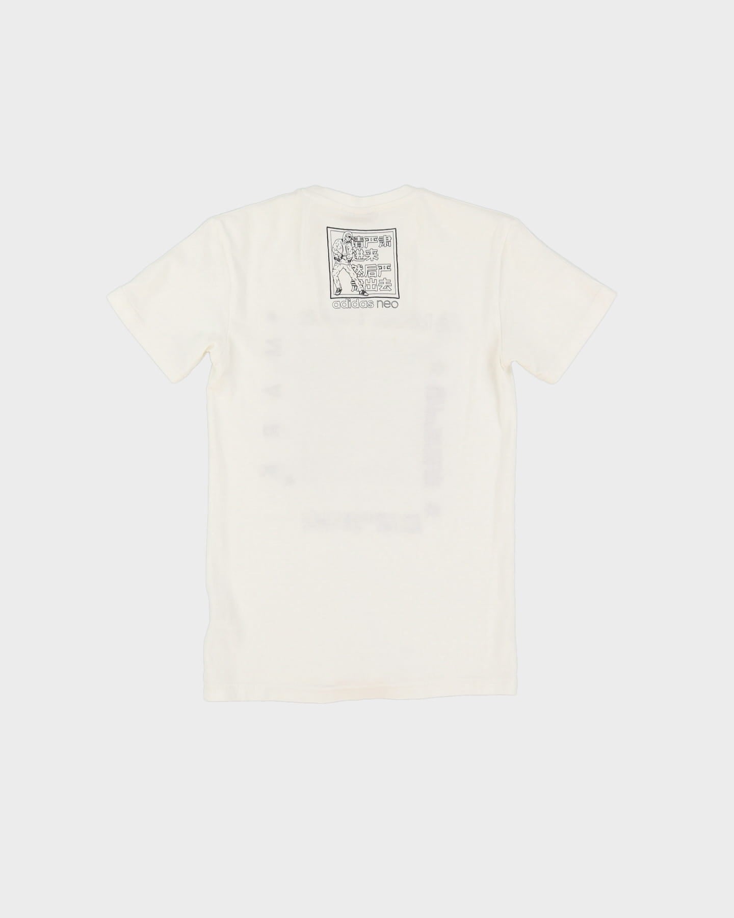 Adidas Neo White Graphic T-Shirt - XXS