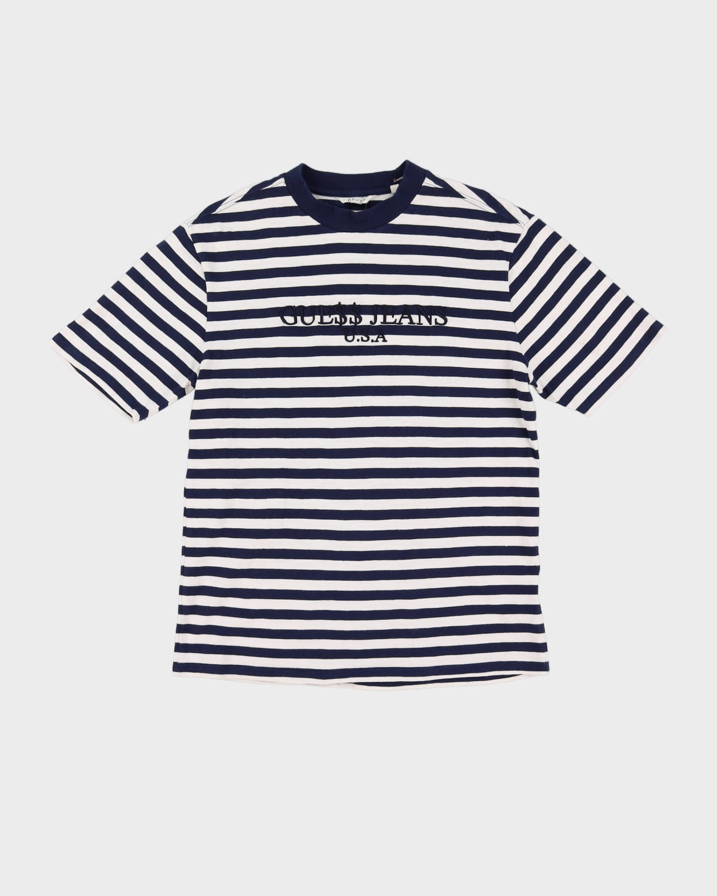 Guess X A$AP Rocky Blue / Navy White Striped T-Shirt - XS