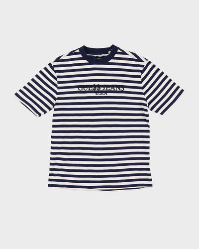 Guess X A$AP Rocky Blue / Navy White Striped T-Shirt - XS
