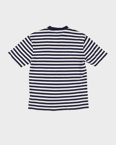 Guess X A$AP Rocky Blue / Navy White Striped T-Shirt - XS