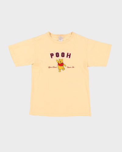 Disney Winnie The Pooh Patch Yellow T-Shirt - S