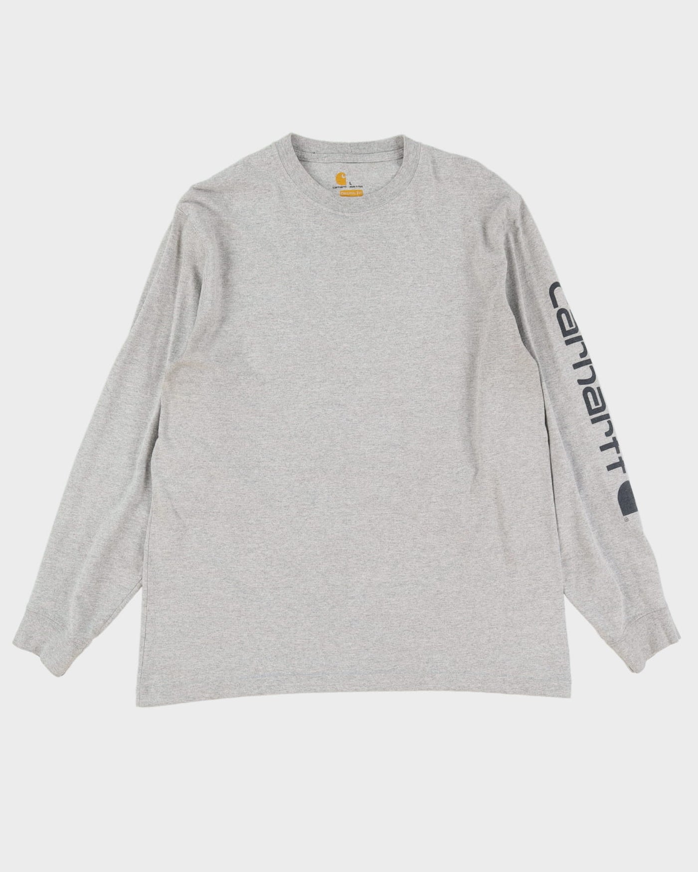 Carhartt Oversized Grey Long Sleeve T-Shirt - L