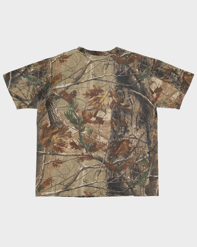 Wrangler All Over Print Camouflage Pocket T-Shirt - L