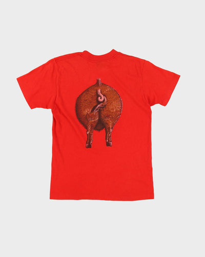 80s Hog Double Sided Red Single Stitch T-Shirt - M