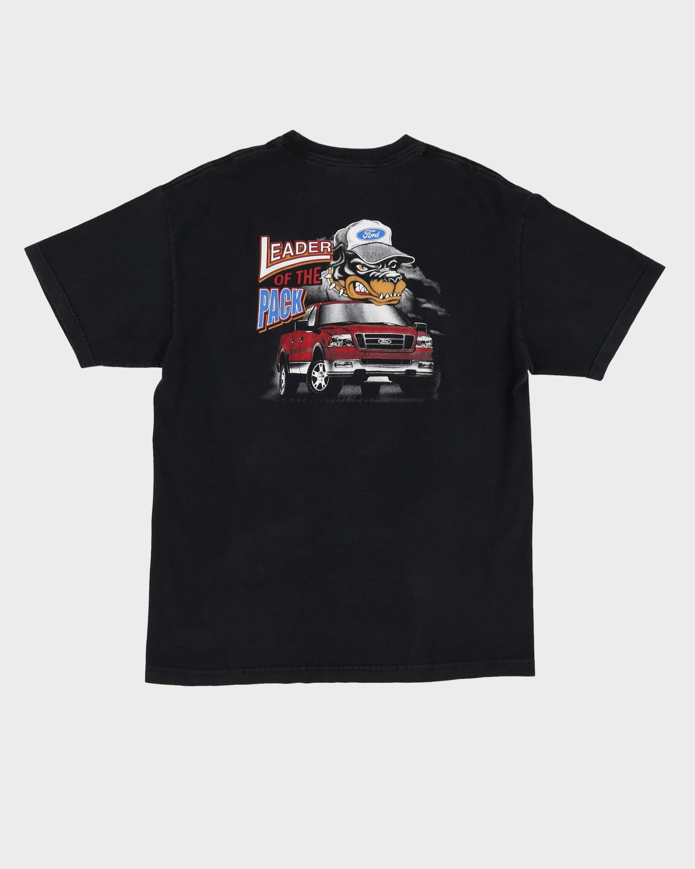 00s Ford Built Tough Leader Of The Pack Double Sided Graphic T-Shirt - L