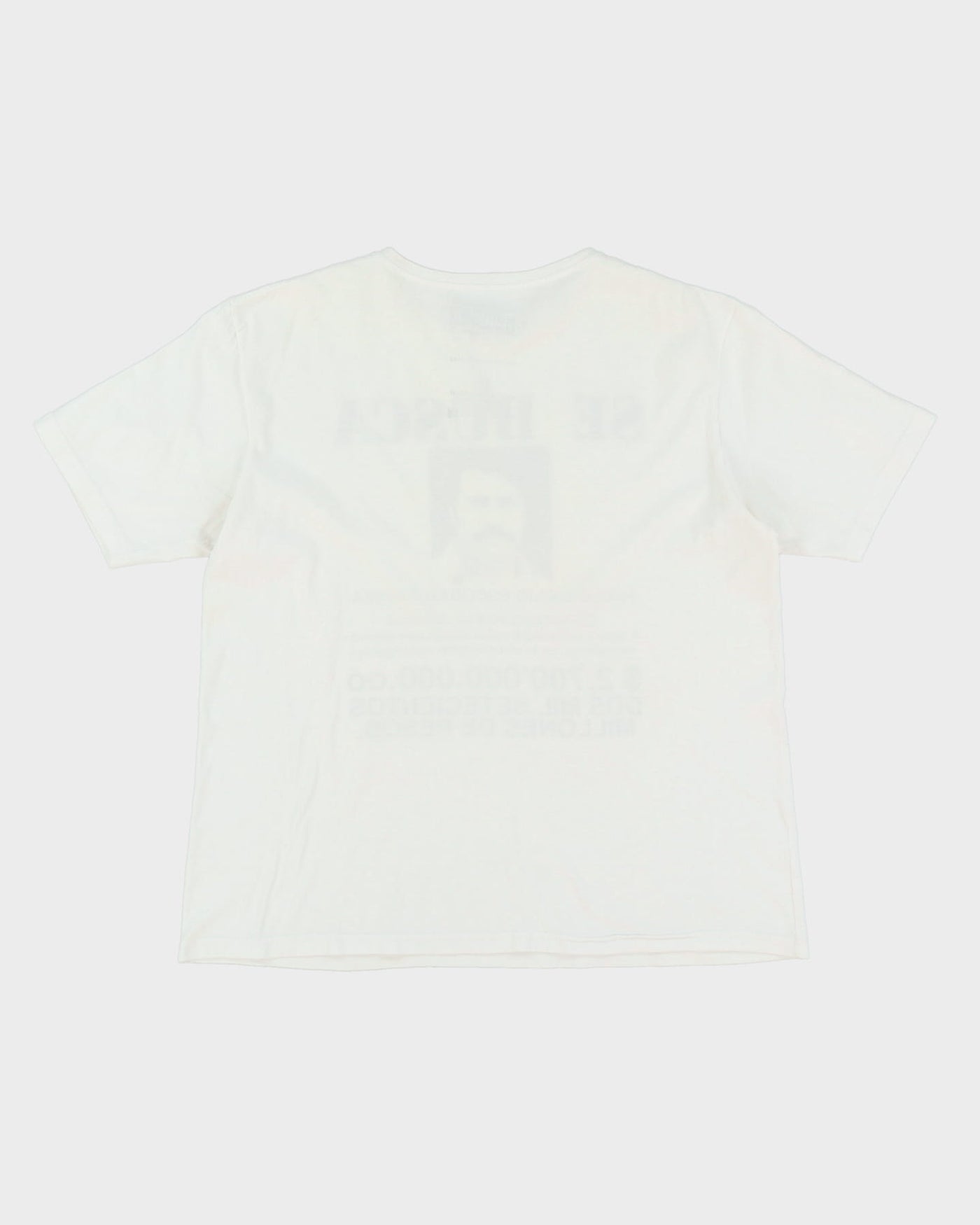 Pablo Escobar White Graphic T-Shirt - XL