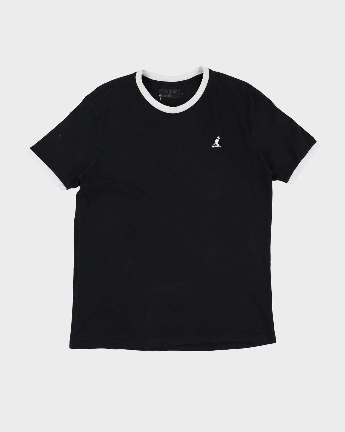 Kangol Black Ringer T-Shirt - XL
