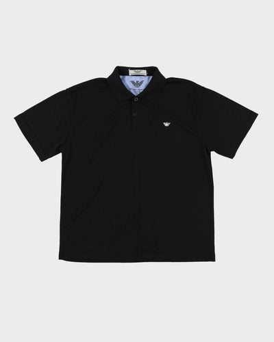 Giorgio Armani Black Polo Shirt - L